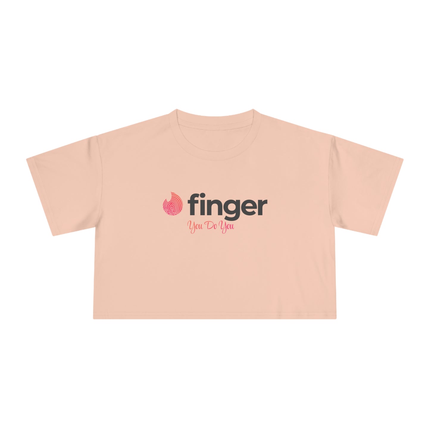 2.5 Cotton Crop Tee - White -  TINDER PARODY