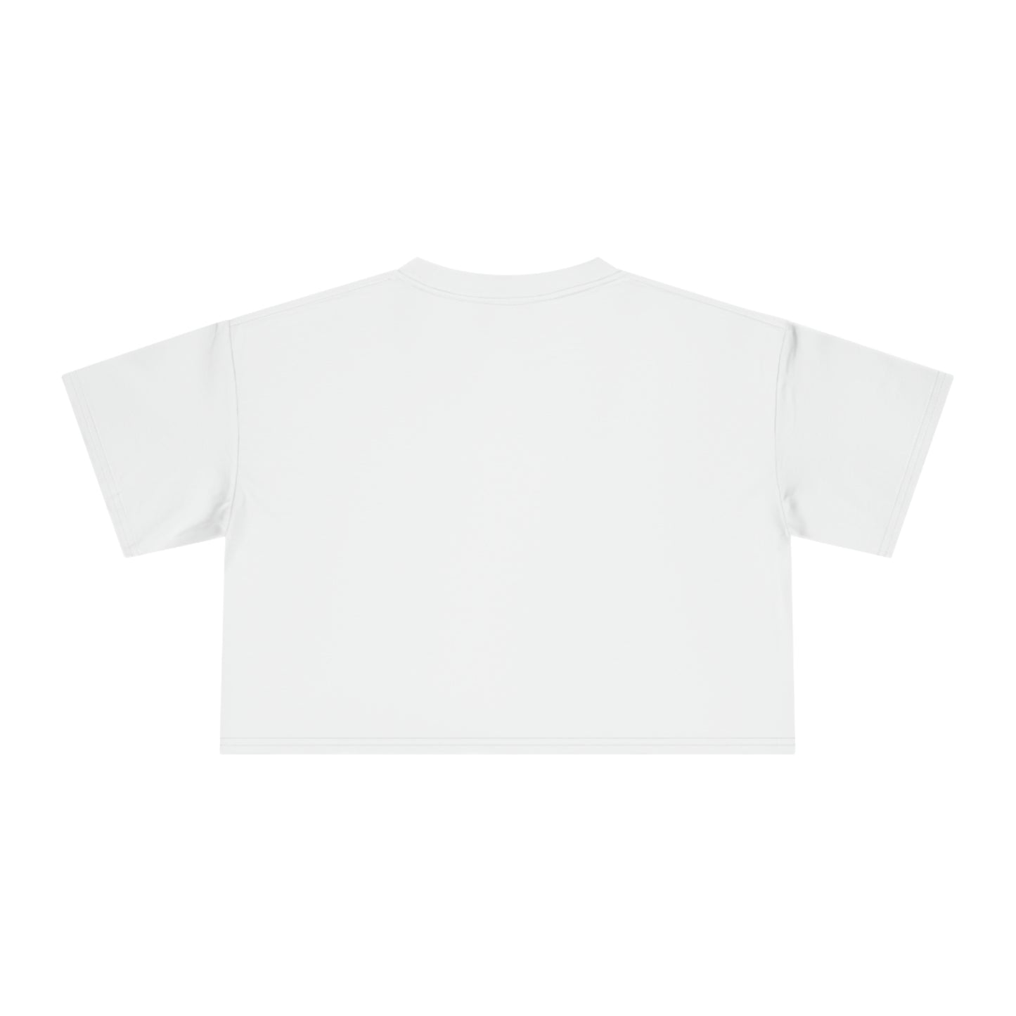 2.5 Cotton Crop Tee - White -  TINDER PARODY