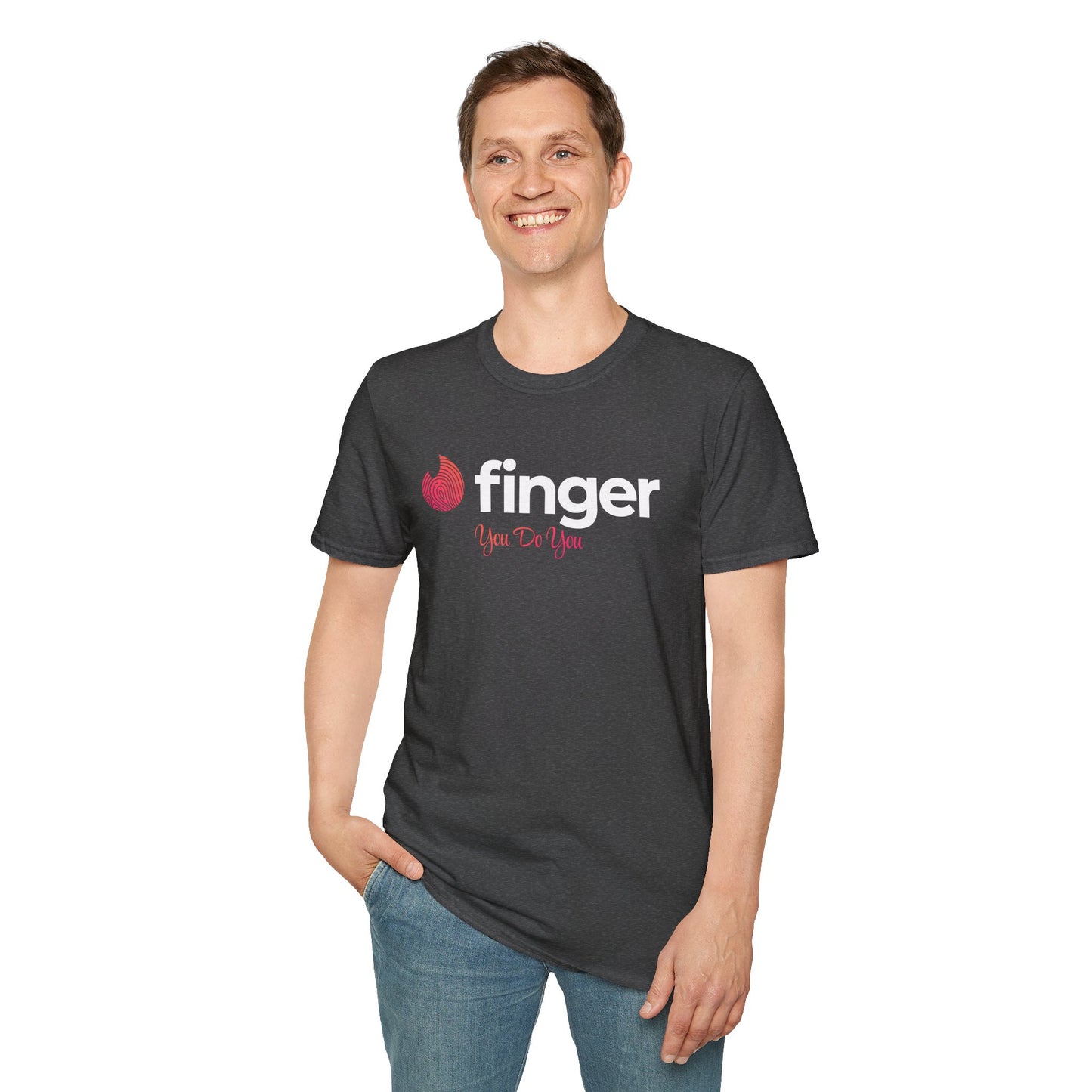 2.3 Soft Cotton T-Shirt - Dark Colours - TINDER PARODY